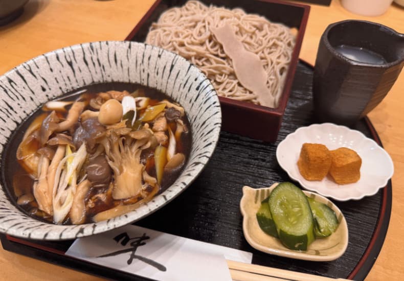 ヘルシーきのこせいろそば