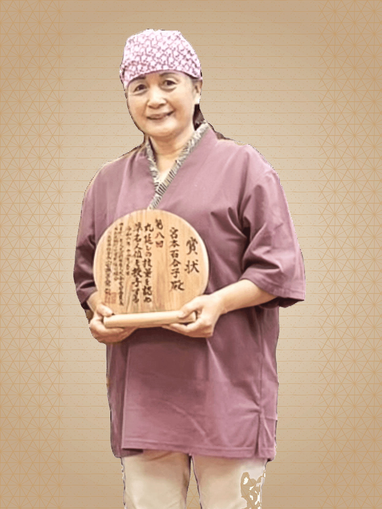 Portrait of Yuriko Miyamoto, owner of Fukuneko Seimensho